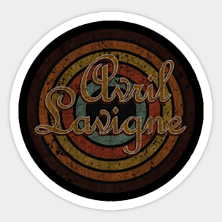 Avril Lavigne - vintage design on top Sticker